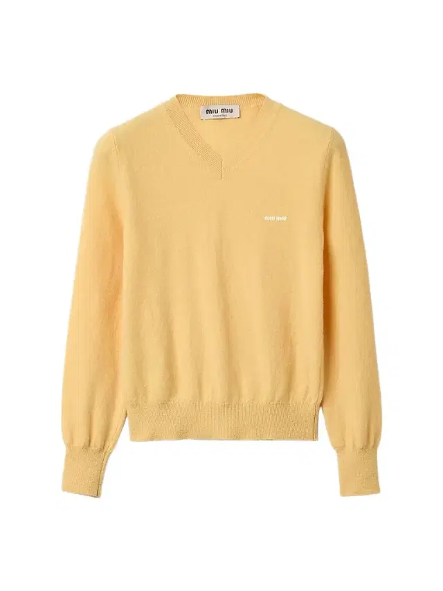 Women's V-Neck Wool Cardigan - Yellow Women's V-Neck Wool Cardigan - Yellow