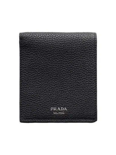 Prada Men's Leather Wallet - Black | Thumbnail 1 Prada Men's Leather Wallet - Black | Thumbnail 1