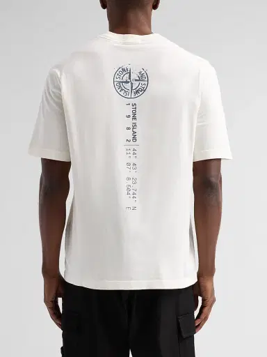 Stone Island Men's Logo Cotton Crewneck T-Shirt - | Thumbnail 3 Stone Island Men's Logo Cotton Crewneck T-Shirt - | Thumbnail 3