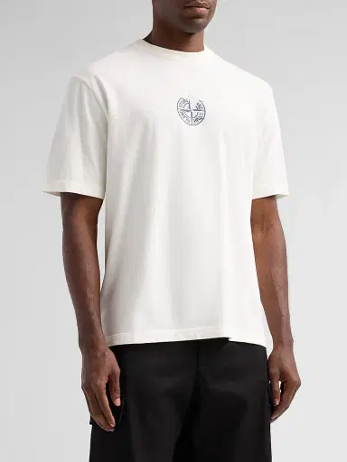 Stone Island Men's Logo Cotton Crewneck T-Shirt - | Thumbnail 4 Stone Island Men's Logo Cotton Crewneck T-Shirt - | Thumbnail 4