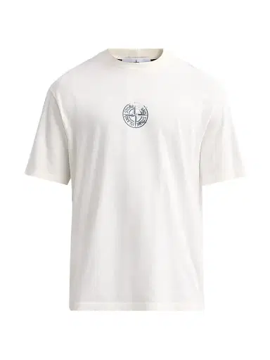 Stone Island Men's Logo Cotton Crewneck T-Shirt - | Thumbnail 1 Stone Island Men's Logo Cotton Crewneck T-Shirt - | Thumbnail 1