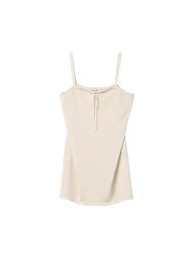 Miu Miu Women's Silk Mini-Dress - Beige | Thumbnail 1 Miu Miu Women's Silk Mini-Dress - Beige | Thumbnail 1