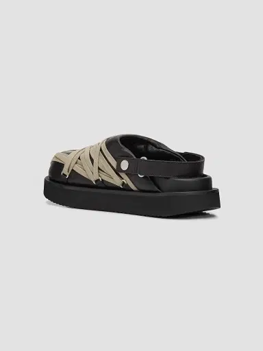 Rick Owens Women's Padded Leather Megalace Platform Mules - Black Pearl | Thumbnail 2 Rick Owens Women's Padded Leather Megalace Platform Mules - Black Pearl | Thumbnail 2