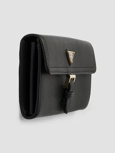 Prada Women's Nappa Leather Wallet - Black | Thumbnail 2 Prada Women's Nappa Leather Wallet - Black | Thumbnail 2