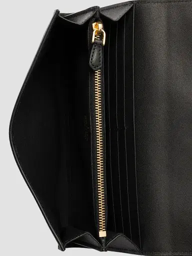 Prada Women's Nappa Leather Wallet - Black | Thumbnail 4 Prada Women's Nappa Leather Wallet - Black | Thumbnail 4