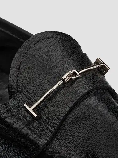 Tom Ford Men's Double T Hardware Leather Loafers | Thumbnail 5 Tom Ford Men's Double T Hardware Leather Loafers | Thumbnail 5