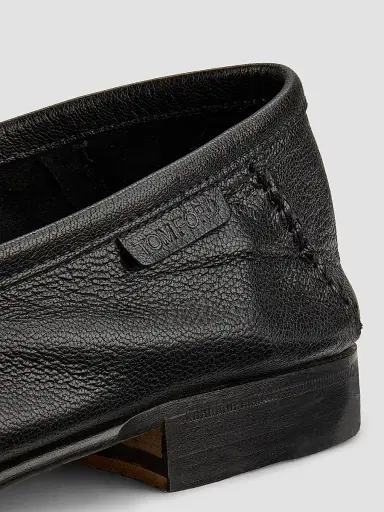 Tom Ford Men's Double T Hardware Leather Loafers | Thumbnail 6 Tom Ford Men's Double T Hardware Leather Loafers | Thumbnail 6