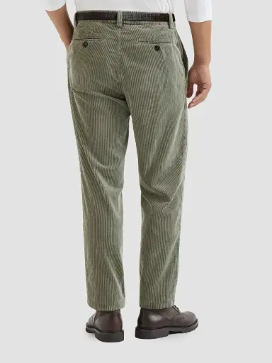 Brunello Cucinelli Men's Garment-Dyed Trousers in Cotton Corduroy | Thumbnail 4 Brunello Cucinelli Men's Garment-Dyed Trousers in Cotton Corduroy | Thumbnail 4