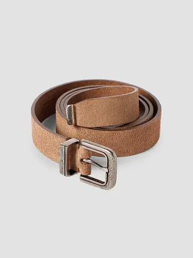 Brunello Cucinelli Men's Reversed Leather Belt | Thumbnail 3 Brunello Cucinelli Men's Reversed Leather Belt | Thumbnail 3