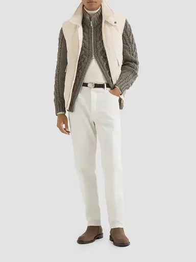 Brunello Cucinelli Men's Cashmere Turtleneck Sweater | Thumbnail 2 Brunello Cucinelli Men's Cashmere Turtleneck Sweater | Thumbnail 2