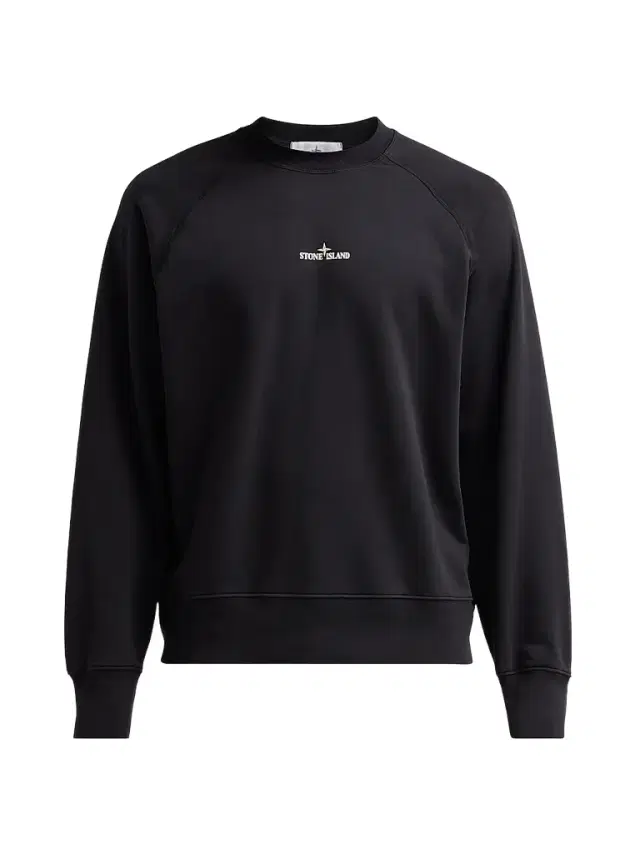 Men's Felpa Cotton Crewneck Sweatshirt - Black Men's Felpa Cotton Crewneck Sweatshirt - Black