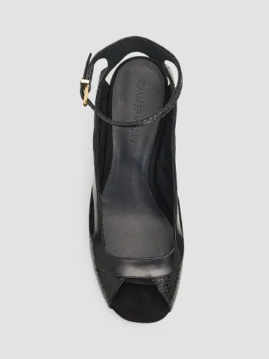 Zimmermann Women's Marvi 75MM Leather Sandals - Black | Thumbnail 4 Zimmermann Women's Marvi 75MM Leather Sandals - Black | Thumbnail 4