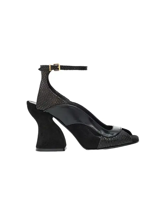 Women's Marvi 75MM Leather Sandals - Black Women's Marvi 75MM Leather Sandals - Black
