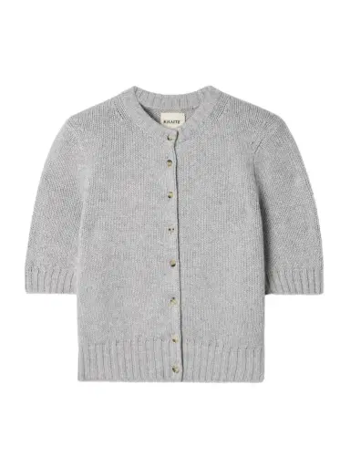 Khaite Nora cropped cashmere cardigan | Thumbnail 1 Khaite Nora cropped cashmere cardigan | Thumbnail 1