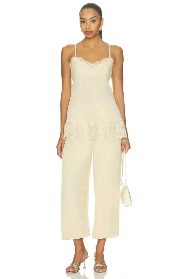 Zimmermann Pleated Lace Cami | Thumbnail 4 Zimmermann Pleated Lace Cami | Thumbnail 4
