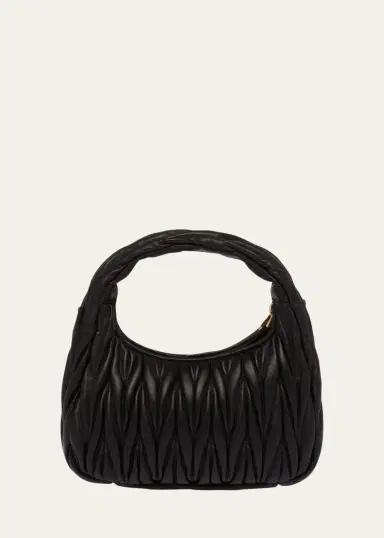 Miu Miu Matelasse Quilted Top Handle Hobo Bag | Thumbnail 3 Miu Miu Matelasse Quilted Top Handle Hobo Bag | Thumbnail 3