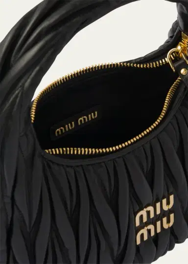 Miu Miu Matelasse Quilted Top Handle Hobo Bag | Thumbnail 4 Miu Miu Matelasse Quilted Top Handle Hobo Bag | Thumbnail 4