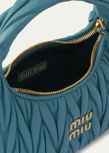 Miu Miu Matelasse Quilted Top Handle Hobo Bag | Thumbnail 7 Miu Miu Matelasse Quilted Top Handle Hobo Bag | Thumbnail 7