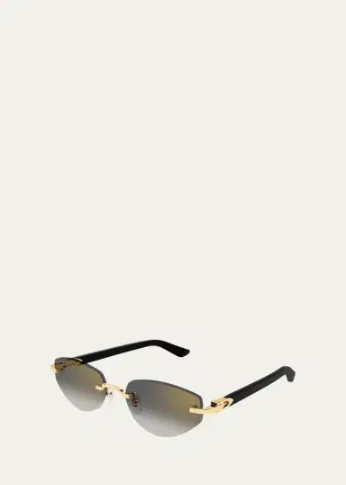 Cartier C Decor Cat-Eye Metal Sunglasses | Thumbnail 2 Cartier C Decor Cat-Eye Metal Sunglasses | Thumbnail 2