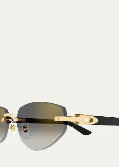Cartier C Decor Cat-Eye Metal Sunglasses | Thumbnail 3 Cartier C Decor Cat-Eye Metal Sunglasses | Thumbnail 3