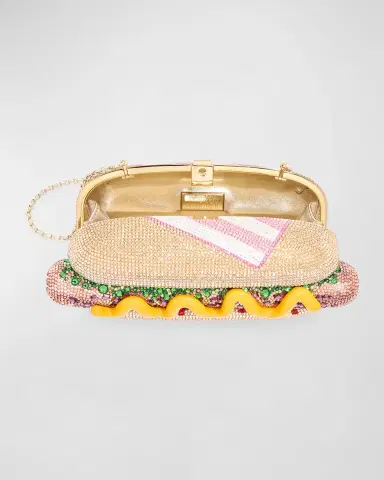 Judith Leiber Couture Hot Dog Crystal Minaudiere | Thumbnail 3 Judith Leiber Couture Hot Dog Crystal Minaudiere | Thumbnail 3
