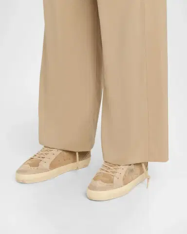 Golden Goose Mid Star Shearling-Lined Suede Wing-Tip Sneakers | Thumbnail 2 Golden Goose Mid Star Shearling-Lined Suede Wing-Tip Sneakers | Thumbnail 2