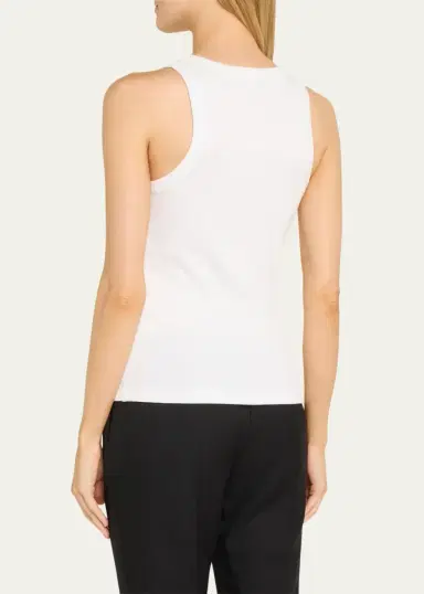 Vince Scoop-Neck Ribbed Tank Top | Thumbnail 3 Vince Scoop-Neck Ribbed Tank Top | Thumbnail 3