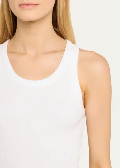 Vince Scoop-Neck Ribbed Tank Top | Thumbnail 5 Vince Scoop-Neck Ribbed Tank Top | Thumbnail 5