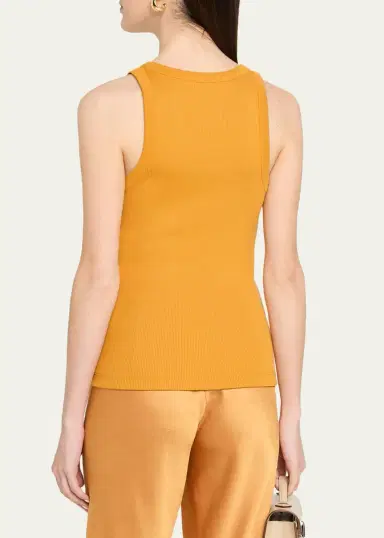 Vince Scoop-Neck Ribbed Tank Top | Thumbnail 7 Vince Scoop-Neck Ribbed Tank Top | Thumbnail 7