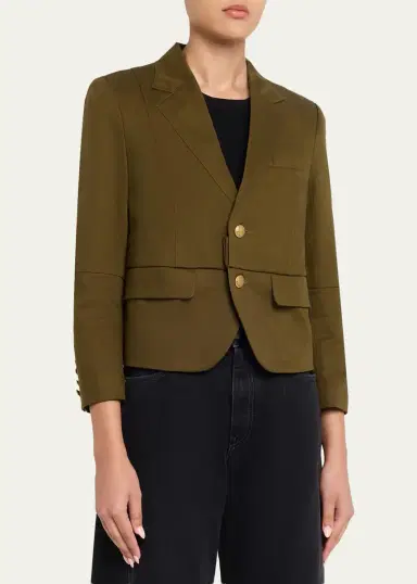 R13 Pleated Boyfriend Blazer | Thumbnail 4 R13 Pleated Boyfriend Blazer | Thumbnail 4