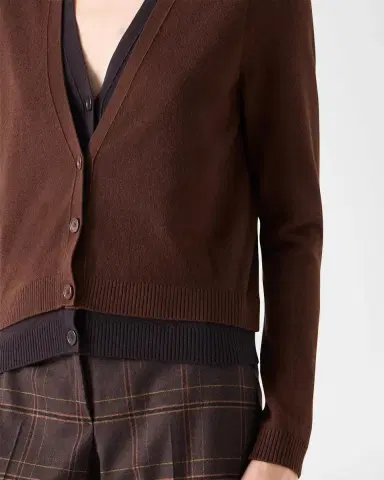 Akris punto Wool-Cashmere V-Neck Cardigan | Thumbnail 5 Akris punto Wool-Cashmere V-Neck Cardigan | Thumbnail 5