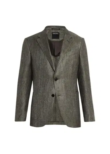 Zegna Men's Silk-Cotton Twill Single-Breasted Sport Coat | Thumbnail 1 Zegna Men's Silk-Cotton Twill Single-Breasted Sport Coat | Thumbnail 1