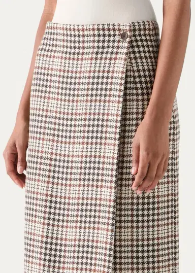 Akris punto Houndstooth Check Midi Wrap Skirt | Thumbnail 5 Akris punto Houndstooth Check Midi Wrap Skirt | Thumbnail 5