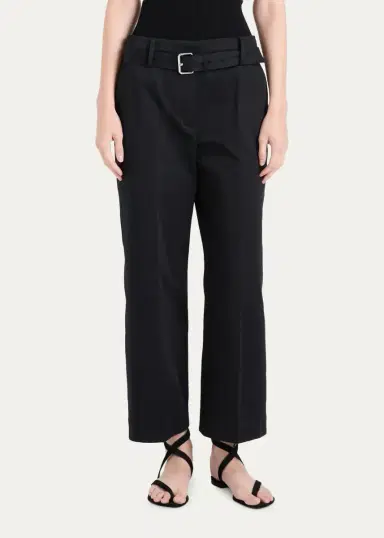 Proenza Schouler Nila Belted Cotton Pants | Thumbnail 4 Proenza Schouler Nila Belted Cotton Pants | Thumbnail 4