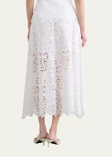 Toccin Stacy Embroidered Midi Skirt | Thumbnail 3 Toccin Stacy Embroidered Midi Skirt | Thumbnail 3