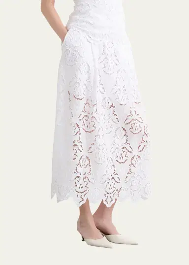 Toccin Stacy Embroidered Midi Skirt | Thumbnail 4 Toccin Stacy Embroidered Midi Skirt | Thumbnail 4
