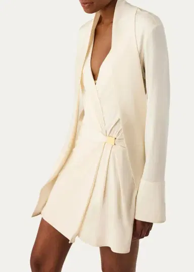 ViX Rosalie Surplice-Neck Mini Dress | Thumbnail 4 ViX Rosalie Surplice-Neck Mini Dress | Thumbnail 4