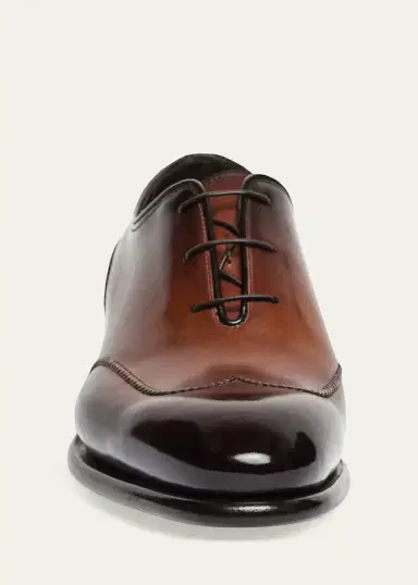 Santoni Men's People Wingtip Leather Oxfords | Thumbnail 4 Santoni Men's People Wingtip Leather Oxfords | Thumbnail 4