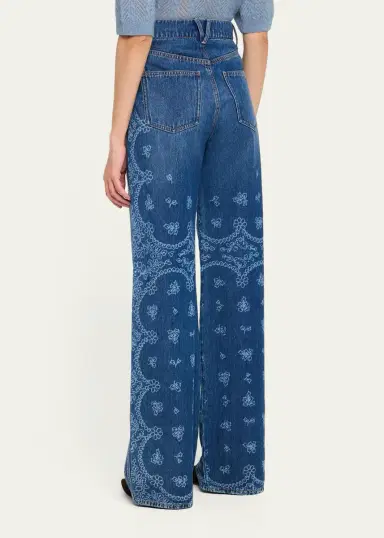 Veronica Beard Taylor High-Rise Wide-Leg Jeans | Thumbnail 3 Veronica Beard Taylor High-Rise Wide-Leg Jeans | Thumbnail 3