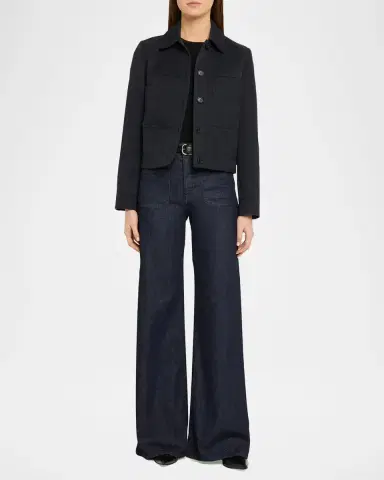 Nili Lotan Florence Denim Flare Jeans | Thumbnail 2 Nili Lotan Florence Denim Flare Jeans | Thumbnail 2