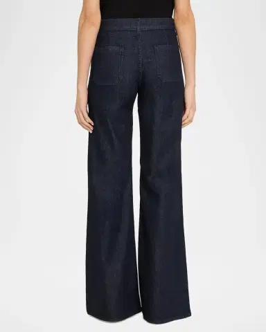 Nili Lotan Florence Denim Flare Jeans | Thumbnail 3 Nili Lotan Florence Denim Flare Jeans | Thumbnail 3