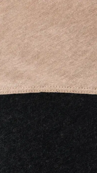 Enza Costa New Classic Jersey Block Crew Khaki/Charcoal | Thumbnail 6 Enza Costa New Classic Jersey Block Crew Khaki/Charcoal | Thumbnail 6