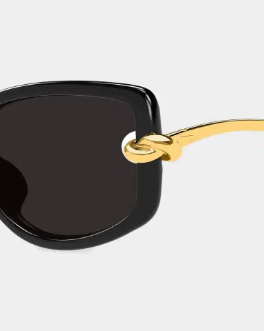 Bottega Veneta Temple Knot Rectangular Sunglasses | Thumbnail 3 Bottega Veneta Temple Knot Rectangular Sunglasses | Thumbnail 3