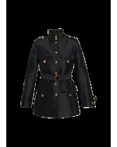 Zimmermann Valiant Utility Wool-Silk Belted Coat | Thumbnail 2 Zimmermann Valiant Utility Wool-Silk Belted Coat | Thumbnail 2