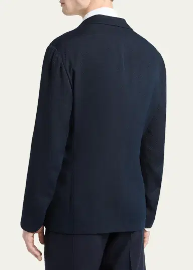 Giorgio Armani Men's Jacquard Chevron Blazer | Thumbnail 3 Giorgio Armani Men's Jacquard Chevron Blazer | Thumbnail 3