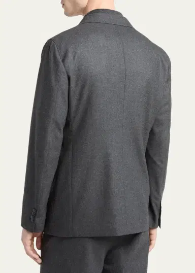 Giorgio Armani Men's Upton Cashmere-Stretch Blazer | Thumbnail 3 Giorgio Armani Men's Upton Cashmere-Stretch Blazer | Thumbnail 3
