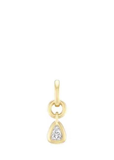 Uniform Object 18K Carriage Charm with Pear Diamond | Thumbnail 1 Uniform Object 18K Carriage Charm with Pear Diamond | Thumbnail 1