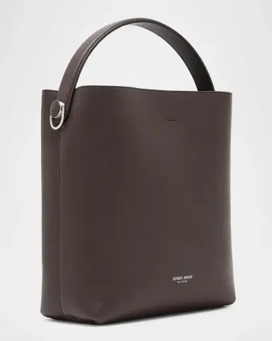 Giorgio Armani Small Leather Bucket Crossbody Bag | Thumbnail 2 Giorgio Armani Small Leather Bucket Crossbody Bag | Thumbnail 2