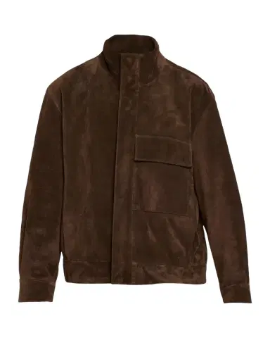 Nili Lotan Dominic Calfskin Suede Jacket | Thumbnail 1 Nili Lotan Dominic Calfskin Suede Jacket | Thumbnail 1