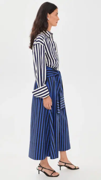 SIMONMILLER Inna Poplin Maxi Dress Cobalt Stripe Combo | Thumbnail 4 SIMONMILLER Inna Poplin Maxi Dress Cobalt Stripe Combo | Thumbnail 4